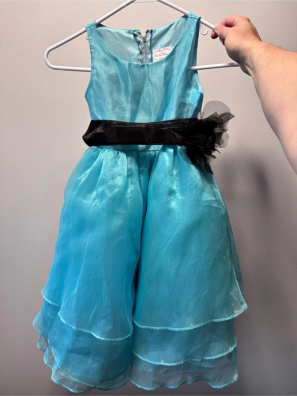 Christie Lynn Design Co. Girls' Blue & Black Dress Size 6